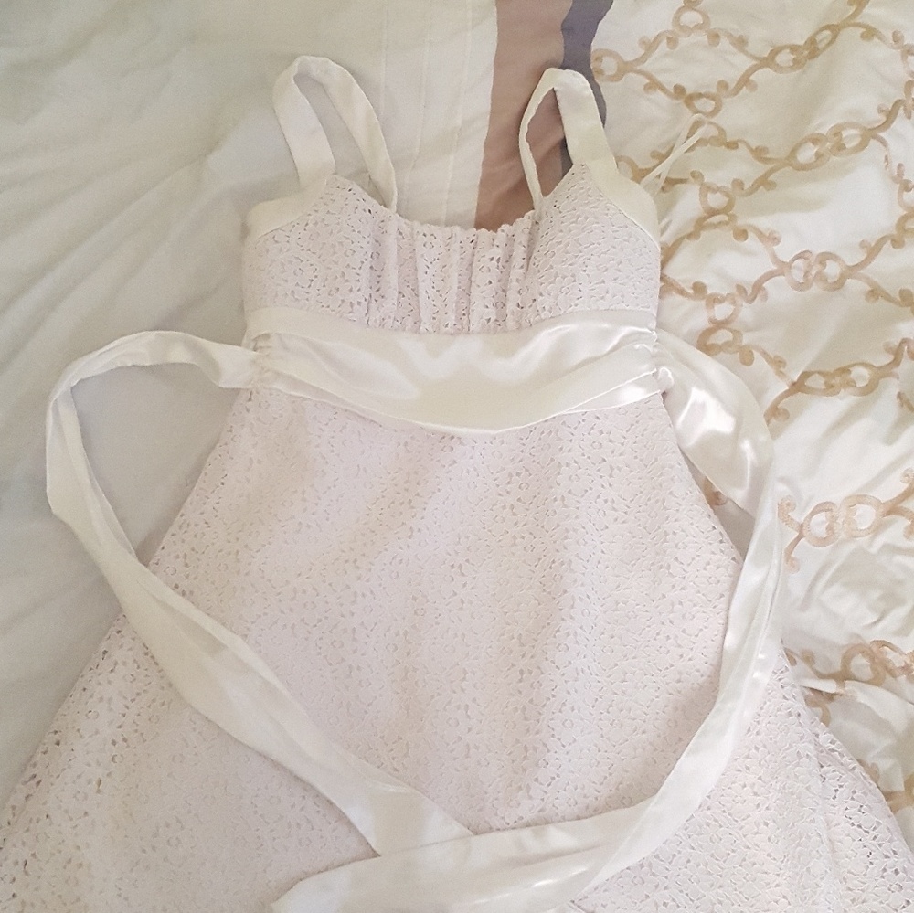 a white dress